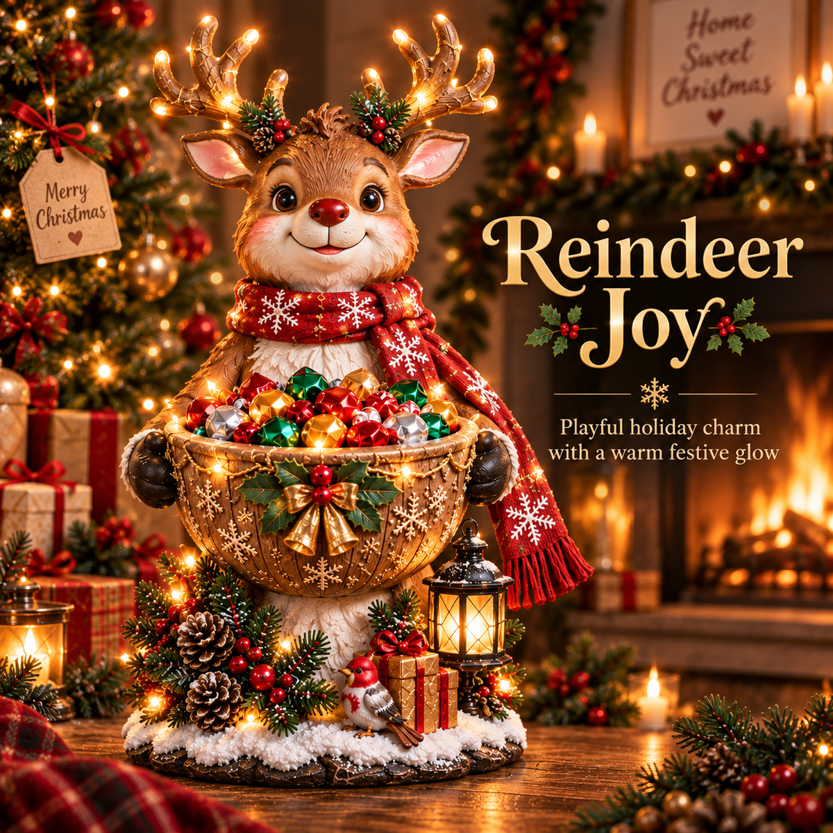 ๐ Christmas Sale โ 50% OFF โจ Lighted Christmas Candy Bowl Collection โ 5 Festive Holiday Designs