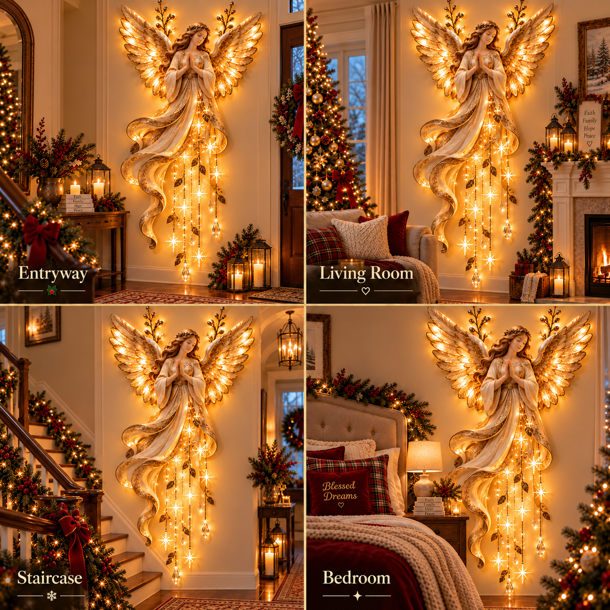 🎁 49% OFF Guardian👼 Angel Christmas Decor – Faith, Love & Blessings in One ✈️