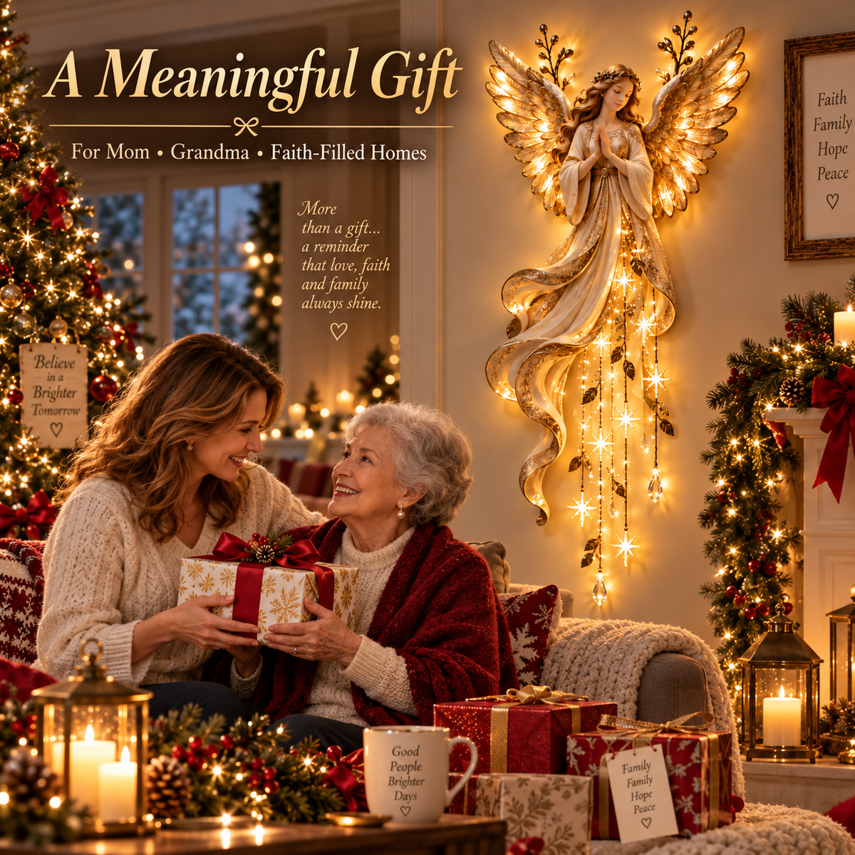 🎁 49% OFF Guardian👼 Angel Christmas Decor – Faith, Love & Blessings in One ✈️